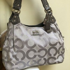 Coach gray shoulder bag